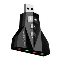 Звуковая карта USB C-MEDIA PD560 7.1Ch (раздвоен аудио-  микрофон- выходы)