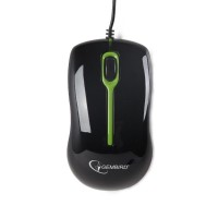Мышь Gembird MUS-U-004-G black/green